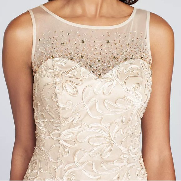 Sleeveless all-over Soutache Dress with Beads - Picture 8 of 10